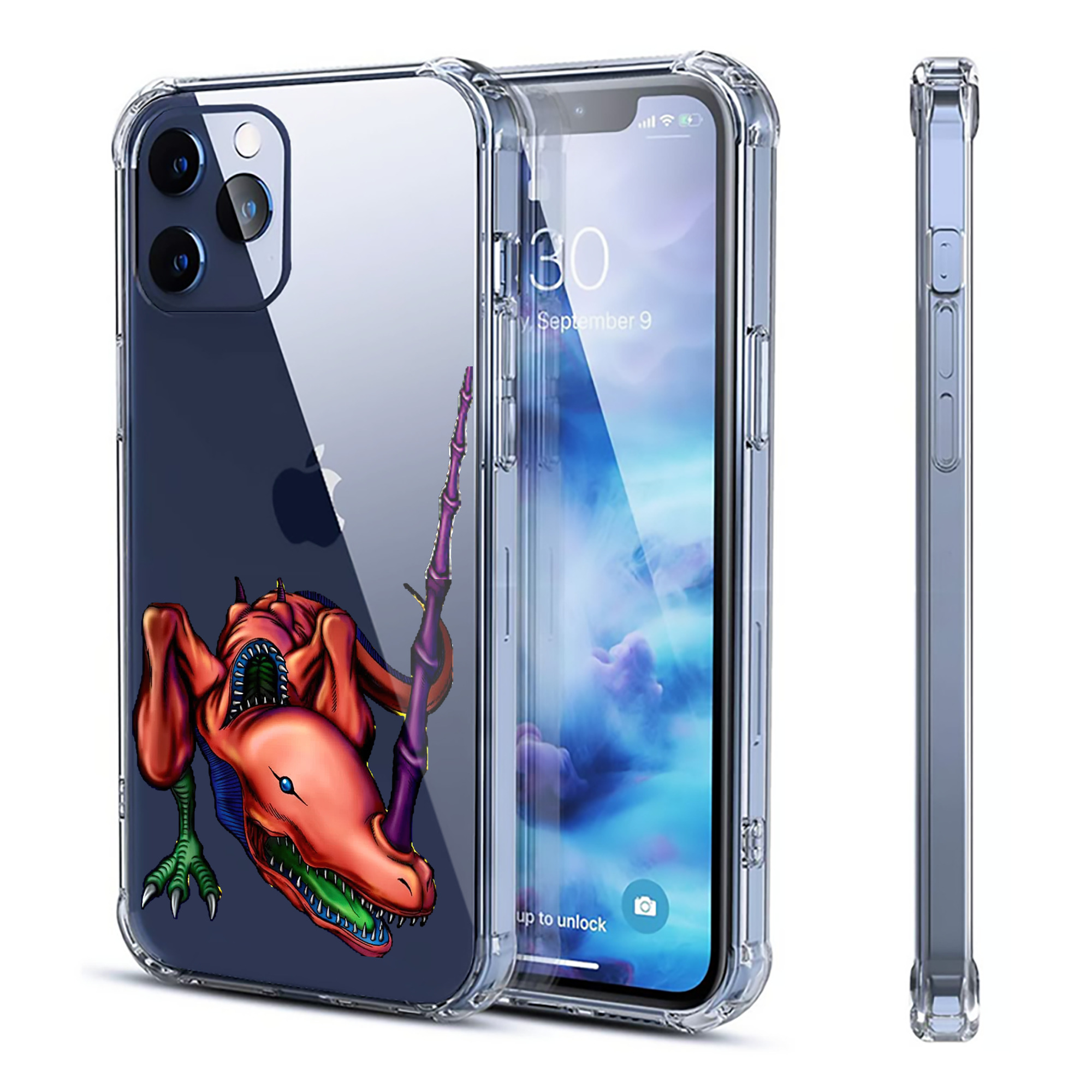 （画像用） 遊☆戯☆王 Yu-Gi-Oh! 【iPhone 12シリーズ対応】透明スマホケース（クリアソフトケース）